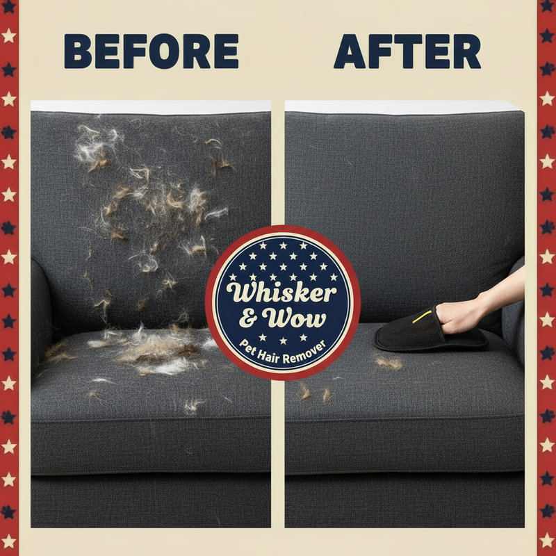 Before & After - Glove on Couch