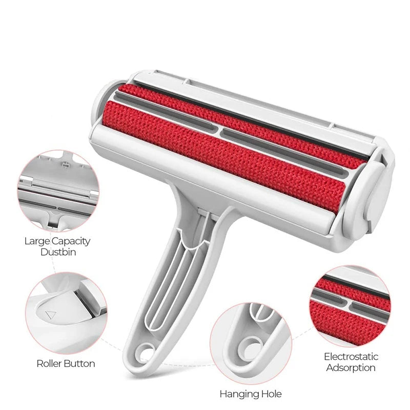 🐾 Whisker & Wow Pet Hair Remover Roller