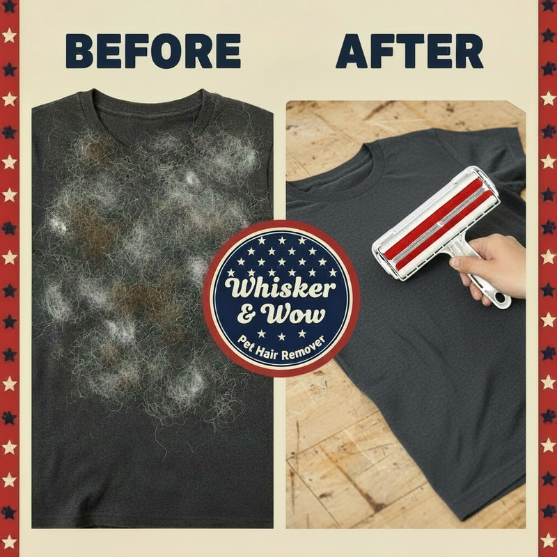 Whisker & Wow Before & After - White Roller